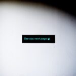 a screen with a message on it