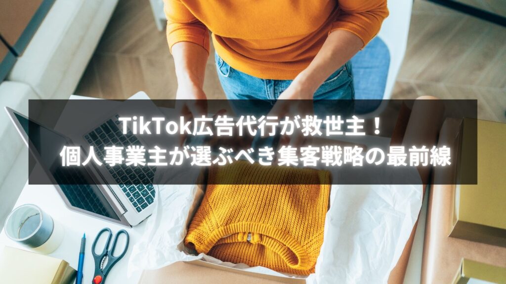 TikTok広告代行に取り組む個人事業主が成果を実感しているイメージ画像